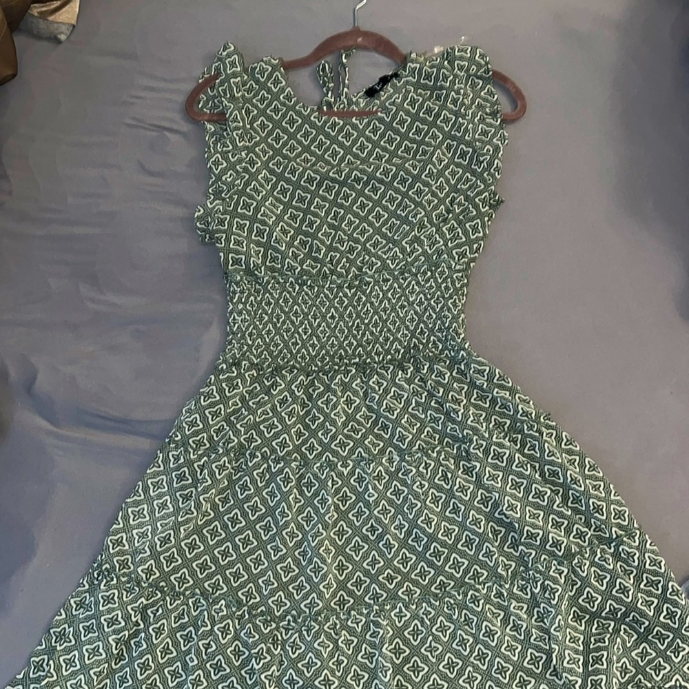 Green paisley dress